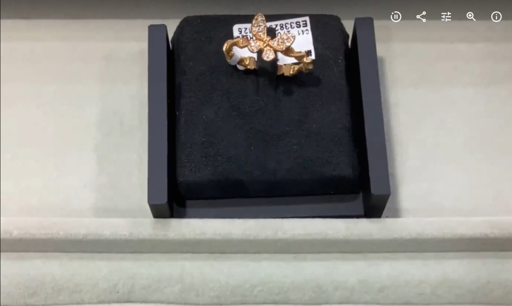 義大利k金蝴蝶戒